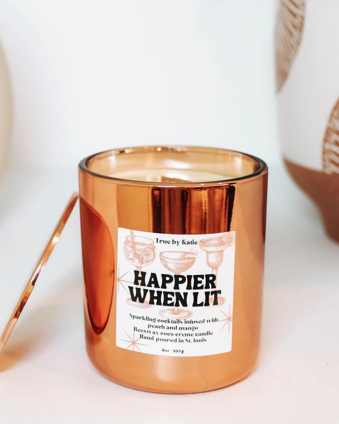 Happier When Lit Refillable Candle