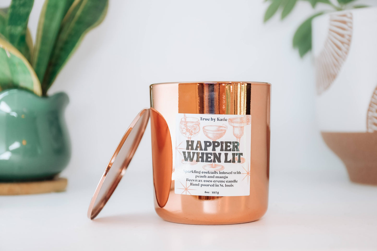 Happier When Lit Refillable Candle