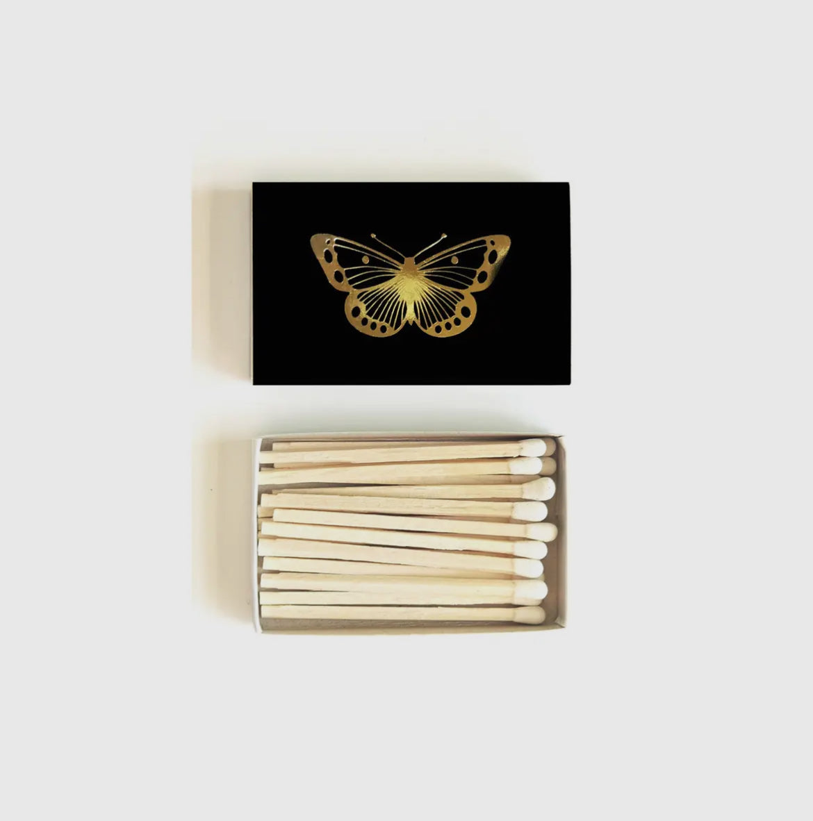 Butterfly Black & Gold Matchbox