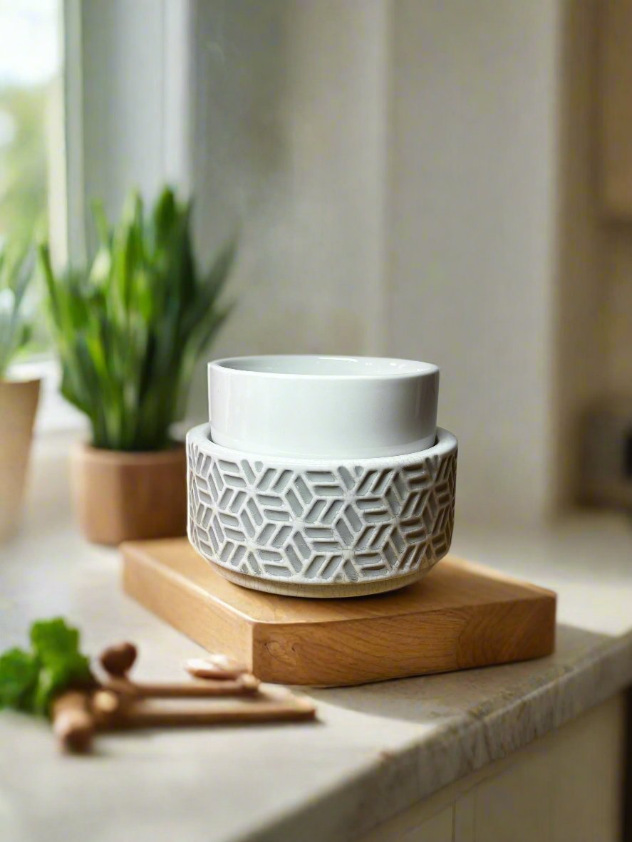 Stone Hexagon 2-in-1 Classic Wax Warmer